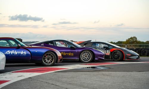 TVR, Ferrari 458 GT3 and Lamborghini GT3 cars